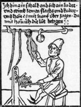 A German ropemaker, around 1470 AD
