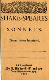1609 edition of Shake-Speares Sonnets.
