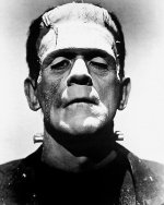 A promotional photo of Boris Karloff as Frankenstein's monster